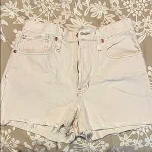 Madewell Off-White Jean Shorts